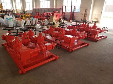 PU Sıcaklık Derecesi Yüzey Kuyu Test Cihazları Basınç Testi Manifoldu 10000Psi